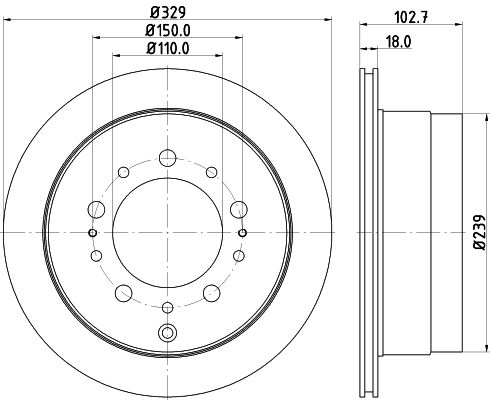 HELLA PAGID stabdžių diskas 8DD 355 115-061